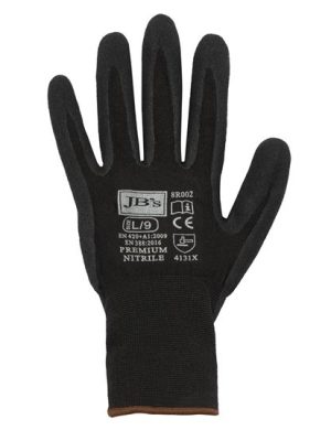 JB's PREMIUM  NITRILE BRTHABLE GLOVE (12 PK)    07