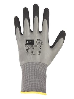 JB's WATERPROOF DBL LATEX COATED GLOVE 5PK   07