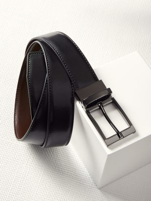 Mens Leather Reversible Belt