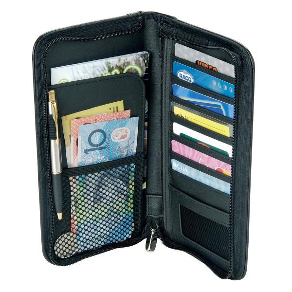 Bonded Leather Travel Wallet