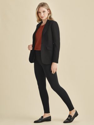 Womens Scuba Ponte High-rise Pull-on Corporate Leg