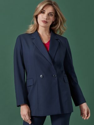 Womens Renew Double Breasted Longline Jacket