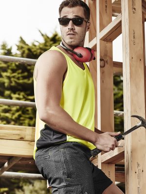 Mens Hi Vis Squad Singlet