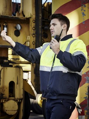 Mens Hi Vis Quilted Flying Jacket