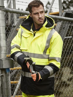 Mens Orange Flame Arc Rated Antistatic Waterproof 