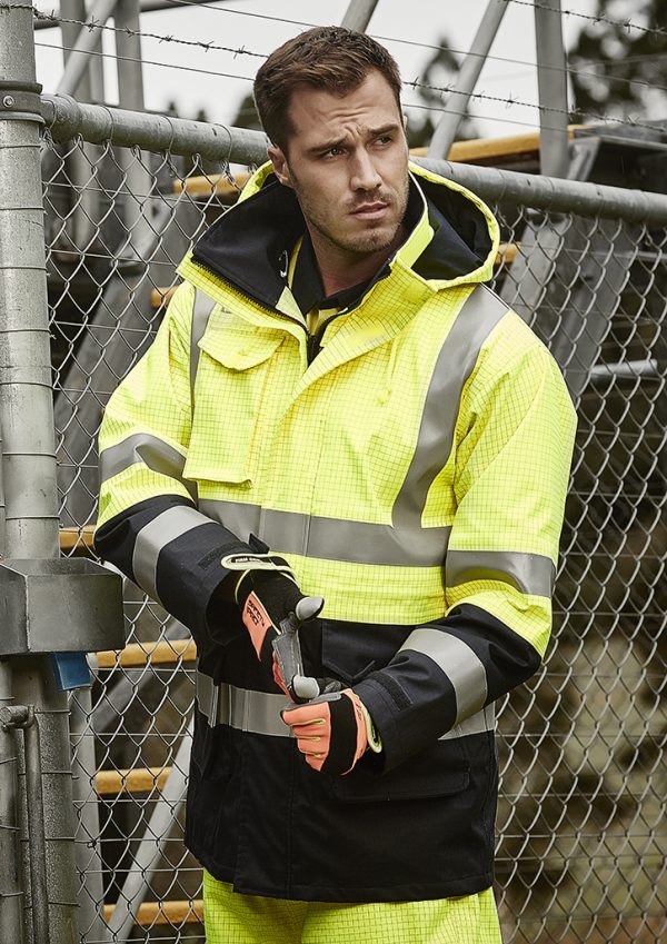 Mens Orange Flame Arc Rated Antistatic Waterproof