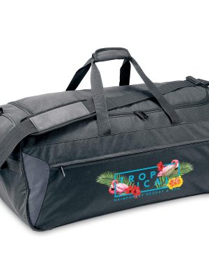 PLATFORM WHEELED DUFFLE BAG - BLACK