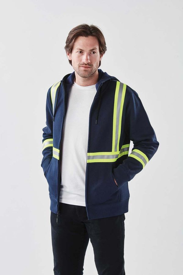 MENS OMEGA REFLECTIVE ZIP HOODY