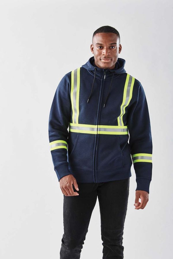 MENS OMEGA REFLECTIVE ZIP HOODY