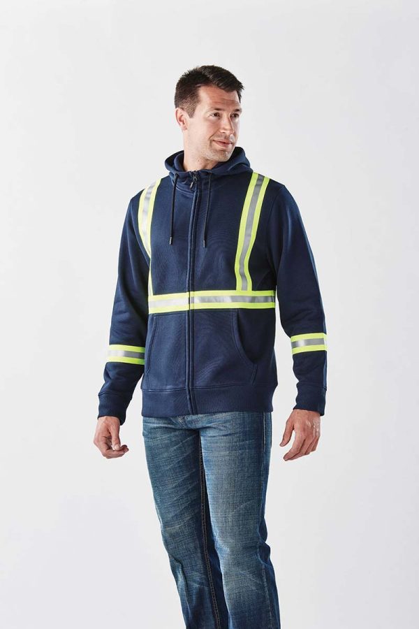 MENS OMEGA REFLECTIVE ZIP HOODY