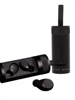 HUGO BOSS  GEAR EARPHONES-BLACK
