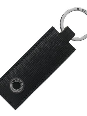 HUGO BOSS TRADITION KEYRING - BLACK