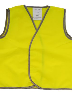 KIDS HI VIZ SAFETY VEST YELLOW 