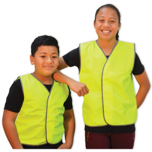 KIDS HI VIZ SAFETY VEST YELLOW