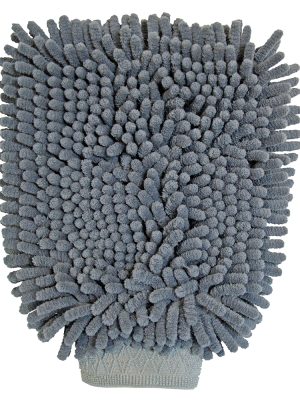 MICROFIBRE CLEANING MITT - LIGHT GREY