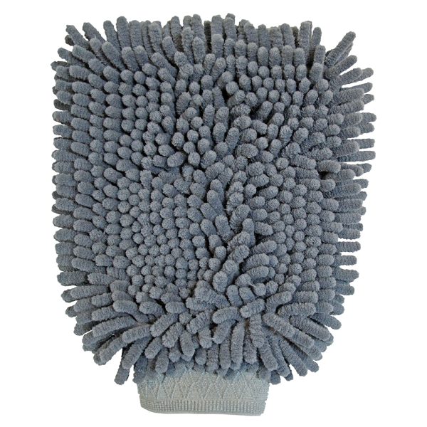 MICROFIBRE CLEANING MITT - LIGHT GREY