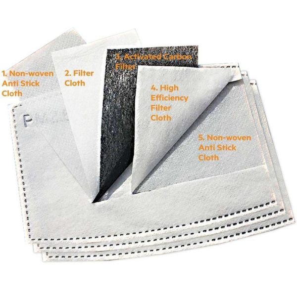ACTIVATED CARBON FILTER-WHITE (Pack of 10, for Mas