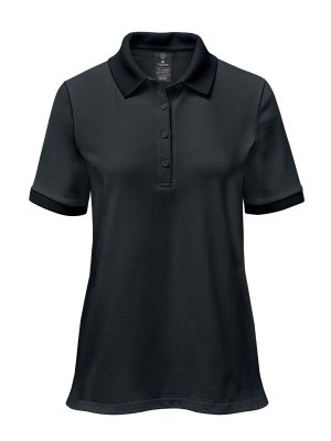WOMENS FERRERA S/S POLO BLACK-2XL