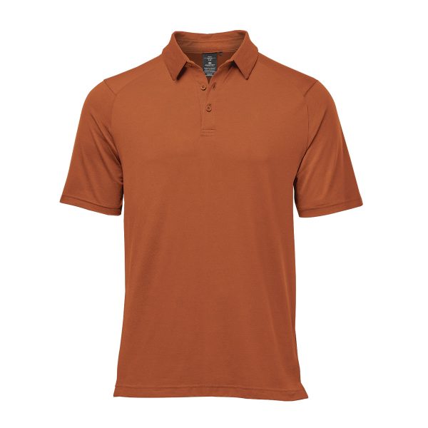 MENS OASIS S/S POLO BLACK-2XL