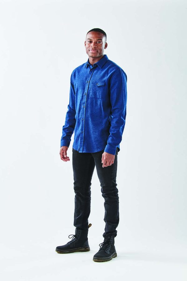 MENS DOCKYARD LONG SLEEVE TWILL SHIRT