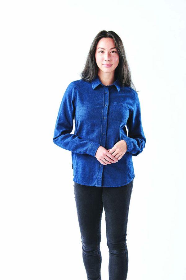 WOMENS DOCKYARD LONG SLEEVE TWILL SHIRT
