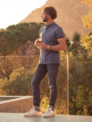 LARKFORD MENS PIQUE POLO 
