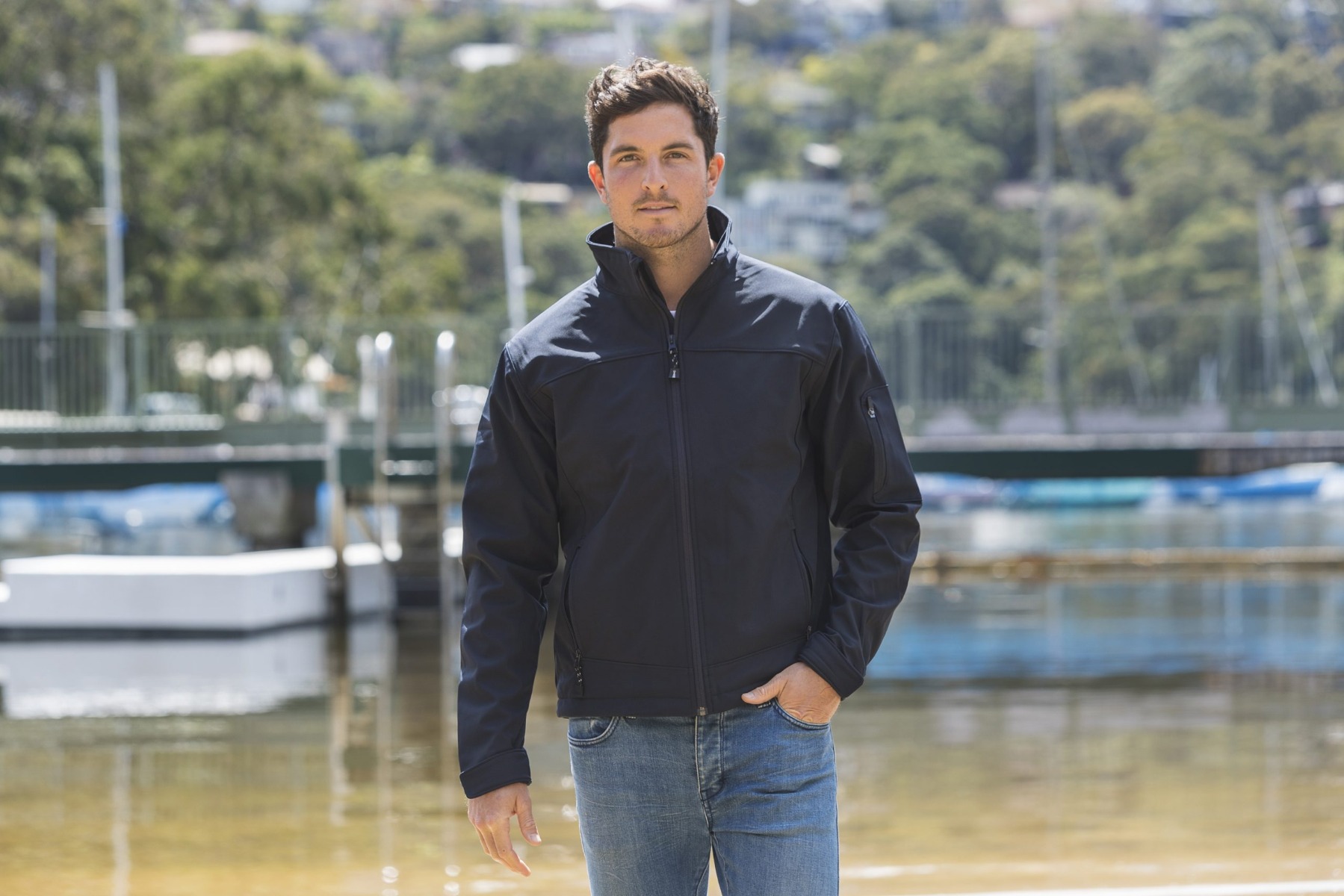 PERKINS MENS SOFTSHELL JACKET
