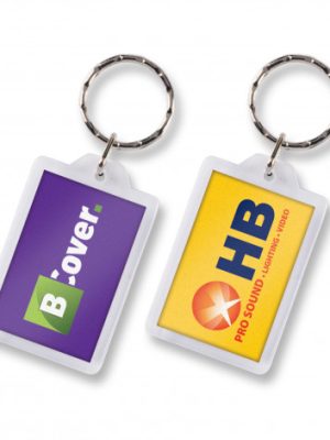 Lens Key Ring - Rectangle 