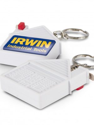 House Tape Measure Key Ring