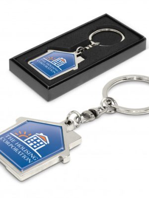 House Metal Key Ring