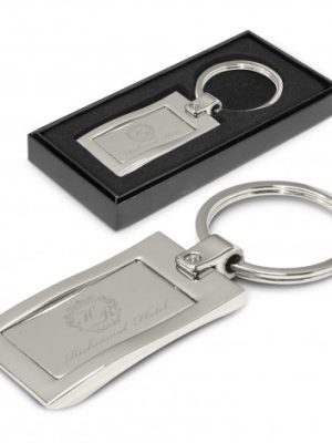 Wave Metal Key Ring