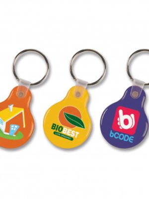 Flexi Resin Key Ring - Round 