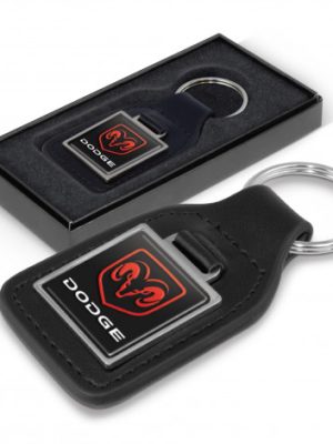 Baron Leather Key Ring - Square
