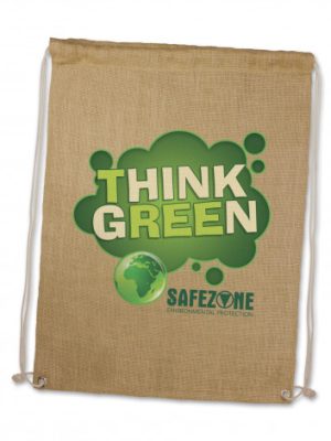 Jute Drawstring Backpack