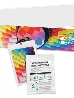 Yeti Premium Cooling Towel - Full Colour - Pouch