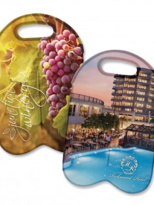 Neoprene Double Wine Cooler Bag - Full Colour