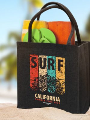 Monza Jute Tote Bag - Colour Match