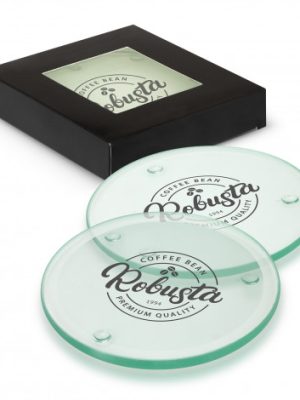 Venice Glass Coaster Set of 4 - Round