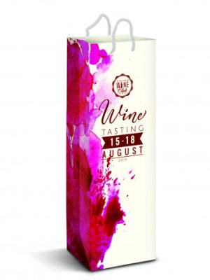 Laminated Paper Wine Bag - Full Colour