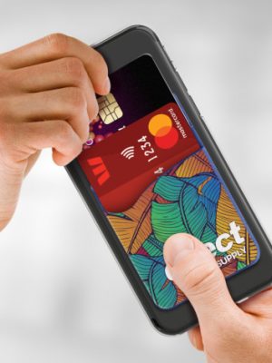 Dual Silicone Phone Wallet - Full Colour