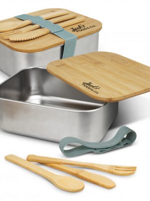 Stainless Steel Lunch Box with Cutlery