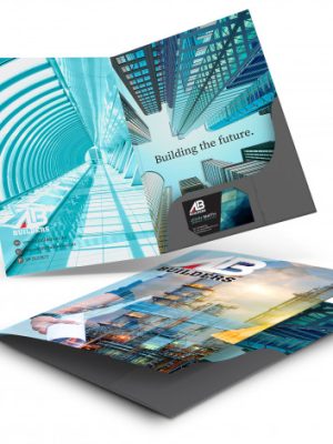 A4 Presentation Folder with Spine