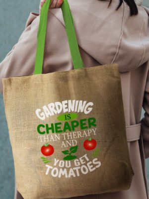 Thera Jute Tote Bag - Coloured Handles
