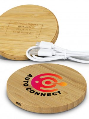 Vita Bamboo Wireless Charger - Round