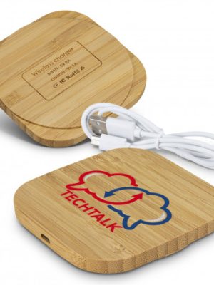 Vita Bamboo Wireless Charger - Square
