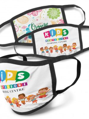 Full Colour 3-Ply Reusable Face Mask - Indent