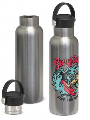 Nomad Vacuum Bottle Stainless - Carry Lid