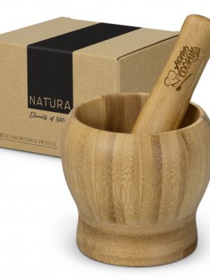 NATURA Bamboo Mortar and Pestle