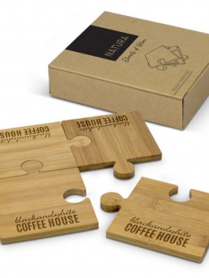 NATURA Puzzle Coaster Set of 4
