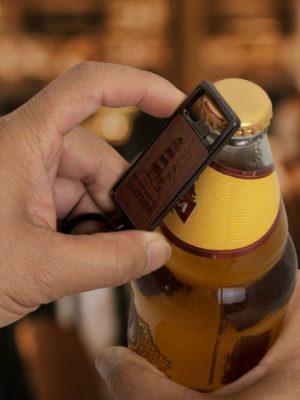 Santo Bottle Opener Key Ring